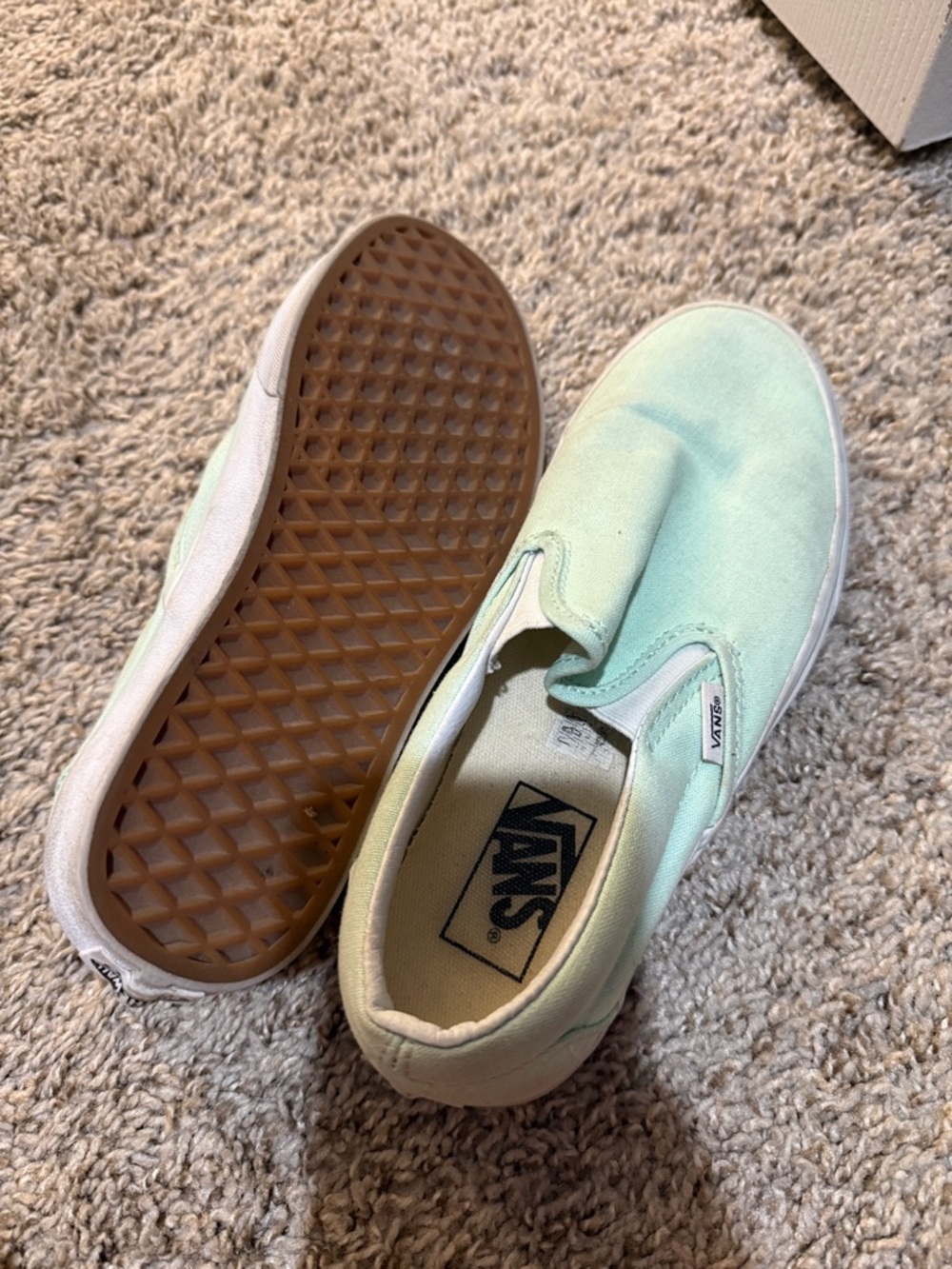 Vans Slip-On Sneakers - Mint Green